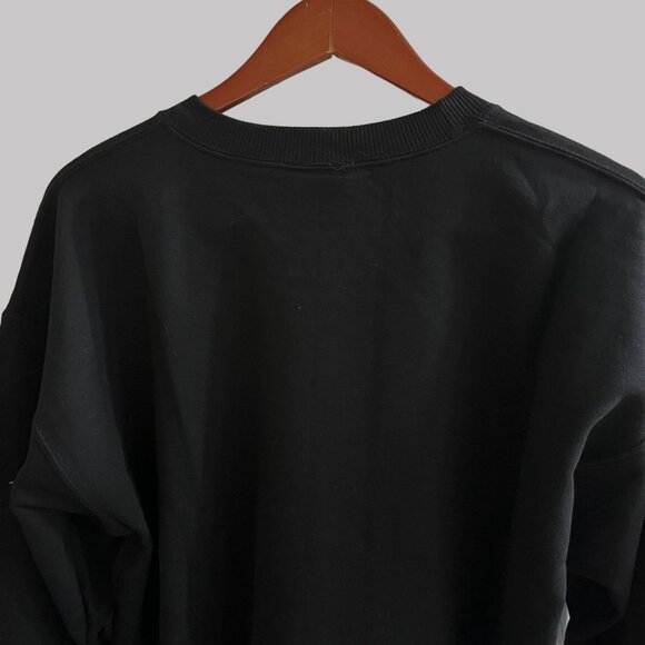 Carrousel Sweater Mens Large Black Pullover Skeleton Print Long Sleeve Preshrunk - Picture 2 of 8